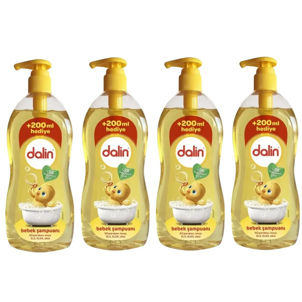 Dalin Klasik Bebek Şampuanı 700+200 ml X 4 Adet