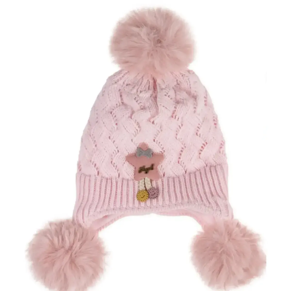 Kitti Eldiven Atkı Bere Takım 1-4Yaş Açık Pembe Asortili