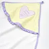 Bibaby Organik Havlu Love You Baby Yellow Lavender