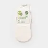 Bibaby Organik Babet Çorap 2li Basic Beyaz - Ekru