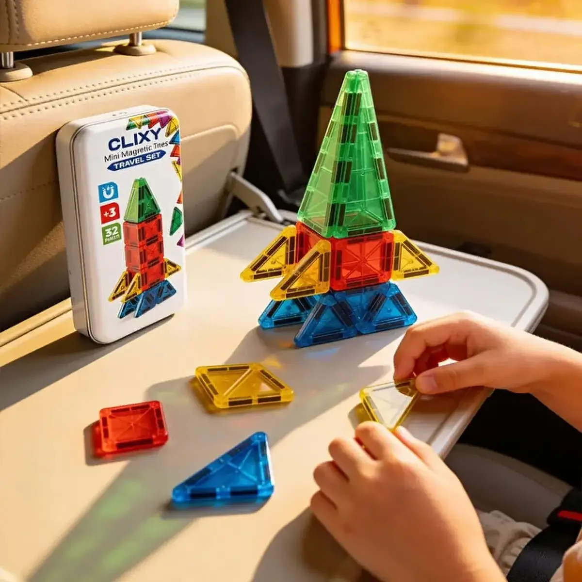 Clixy Advance Pack Mini Manyetik Bloklar Travel Set 32 Parça