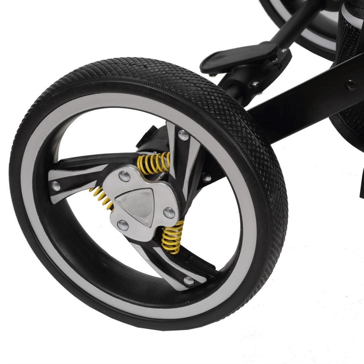 Kraft PU Travel Sistem Bebek Arabası Dark Grey