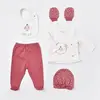 Bibaby Hastane Çıkışı 5li Organik Little Love Rose Dry