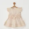 Andy Wawa Elbise Pompom Vanilla Cream Ekru