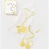 Bibaby Organik Bornoz Takımı Baby Racoon Vanilla Ice
