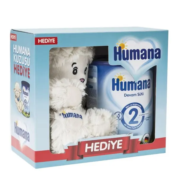 Humana 2 Numara Devam Sütü 800 gr Metal Kutu Kuzu Hediyeli 