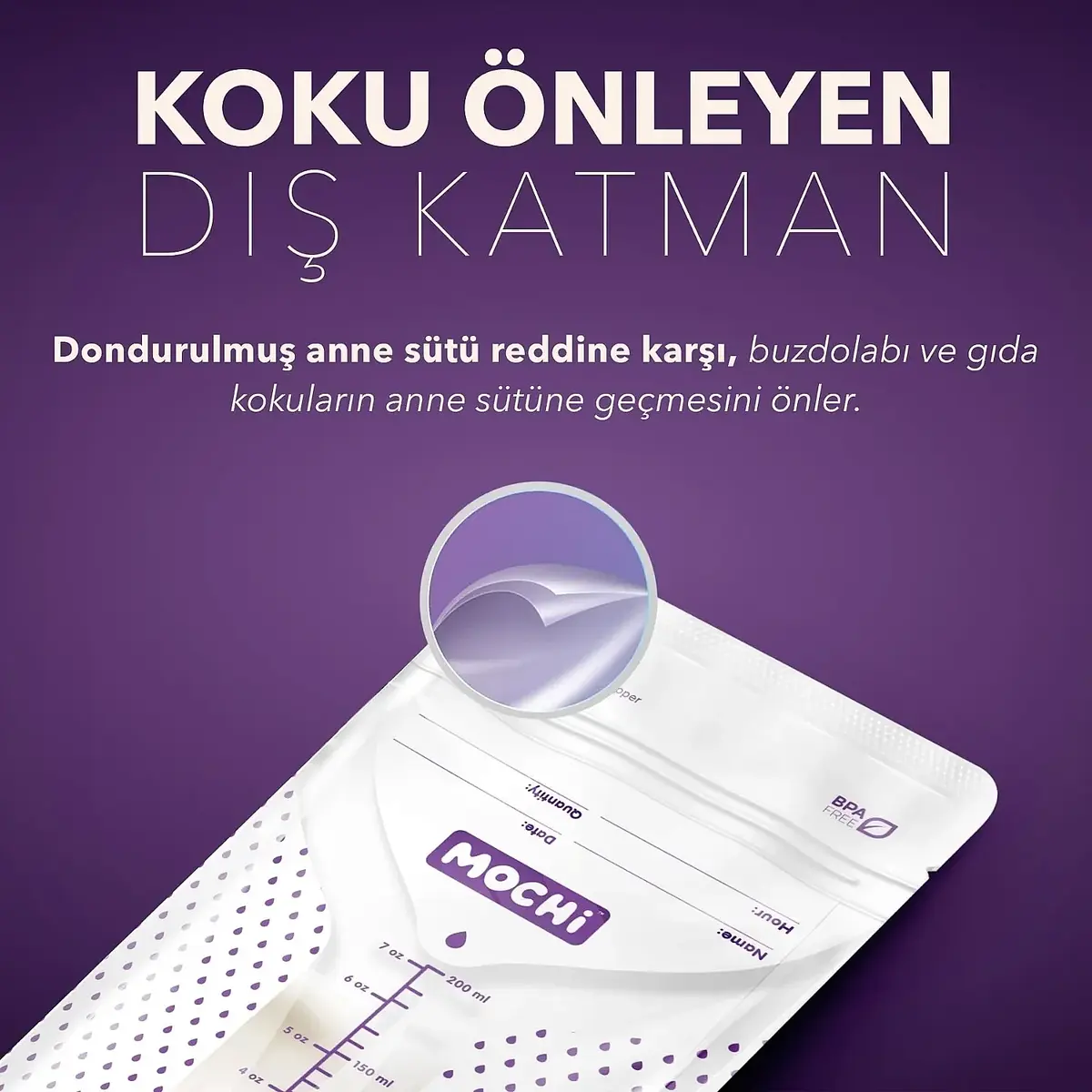 Mochi Anne Sütü Saklama Poşeti 25li
