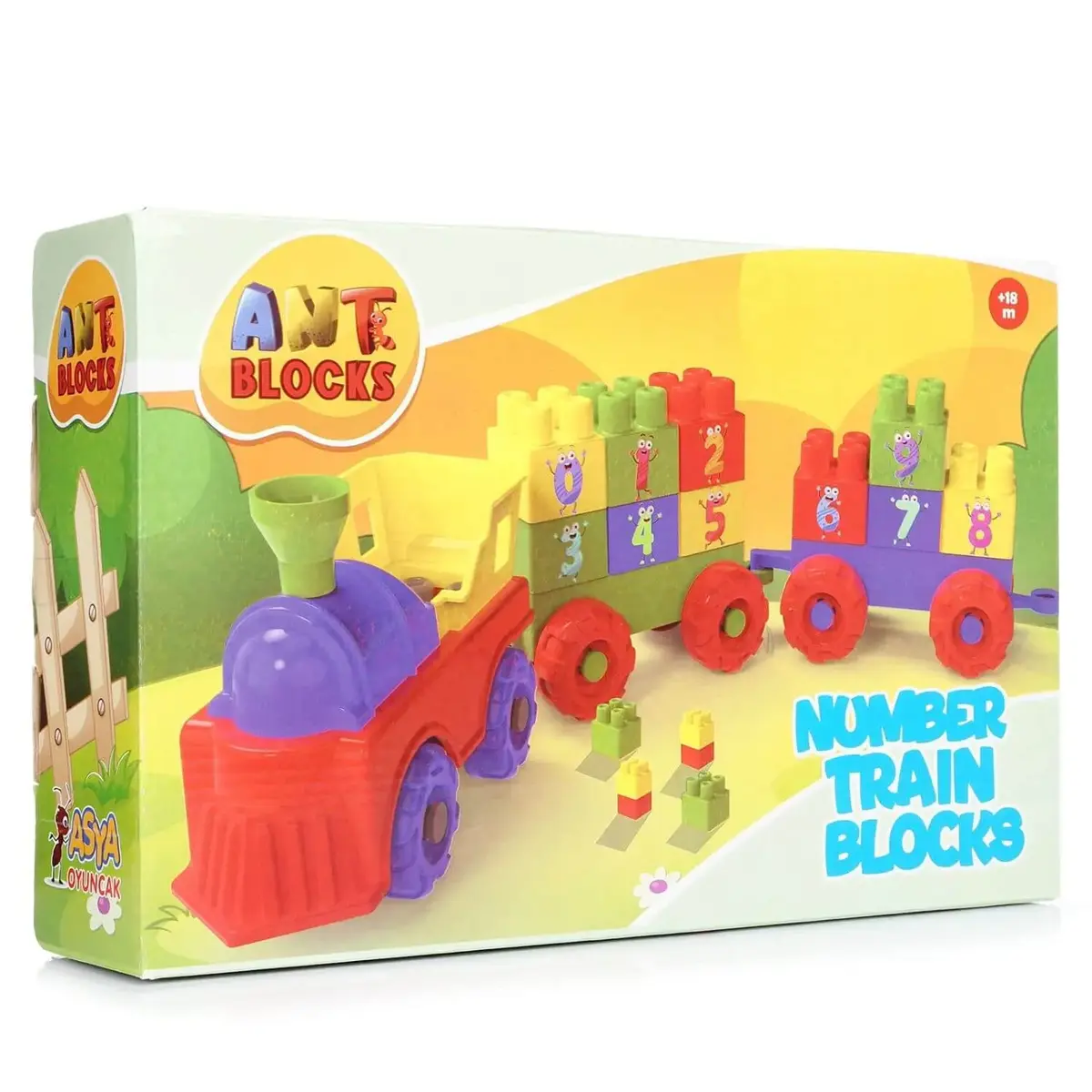 Ant Blocks İstasyon Tren Seti