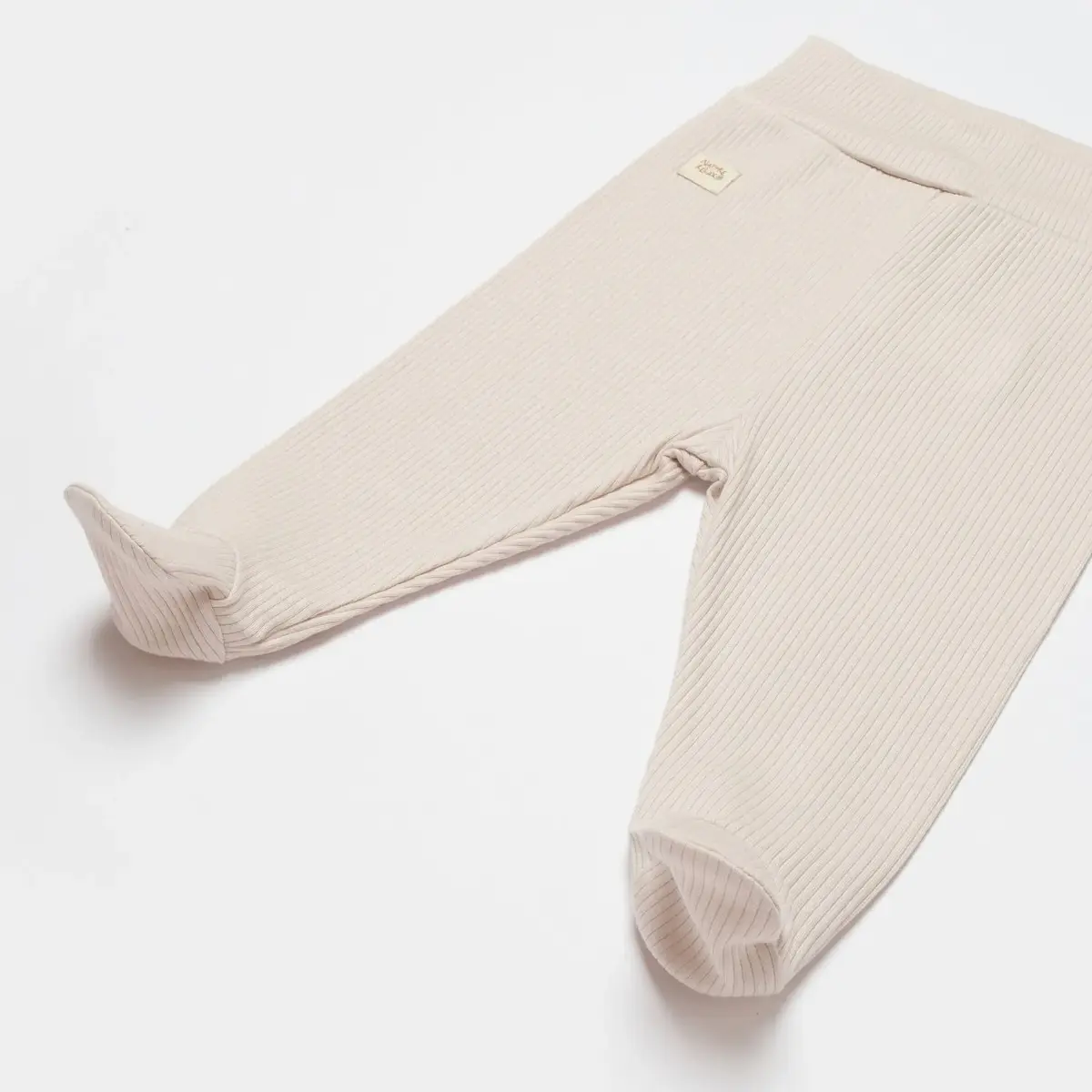 Bibaby Organik Pantolon Patikli Modal Nature Relax Bej