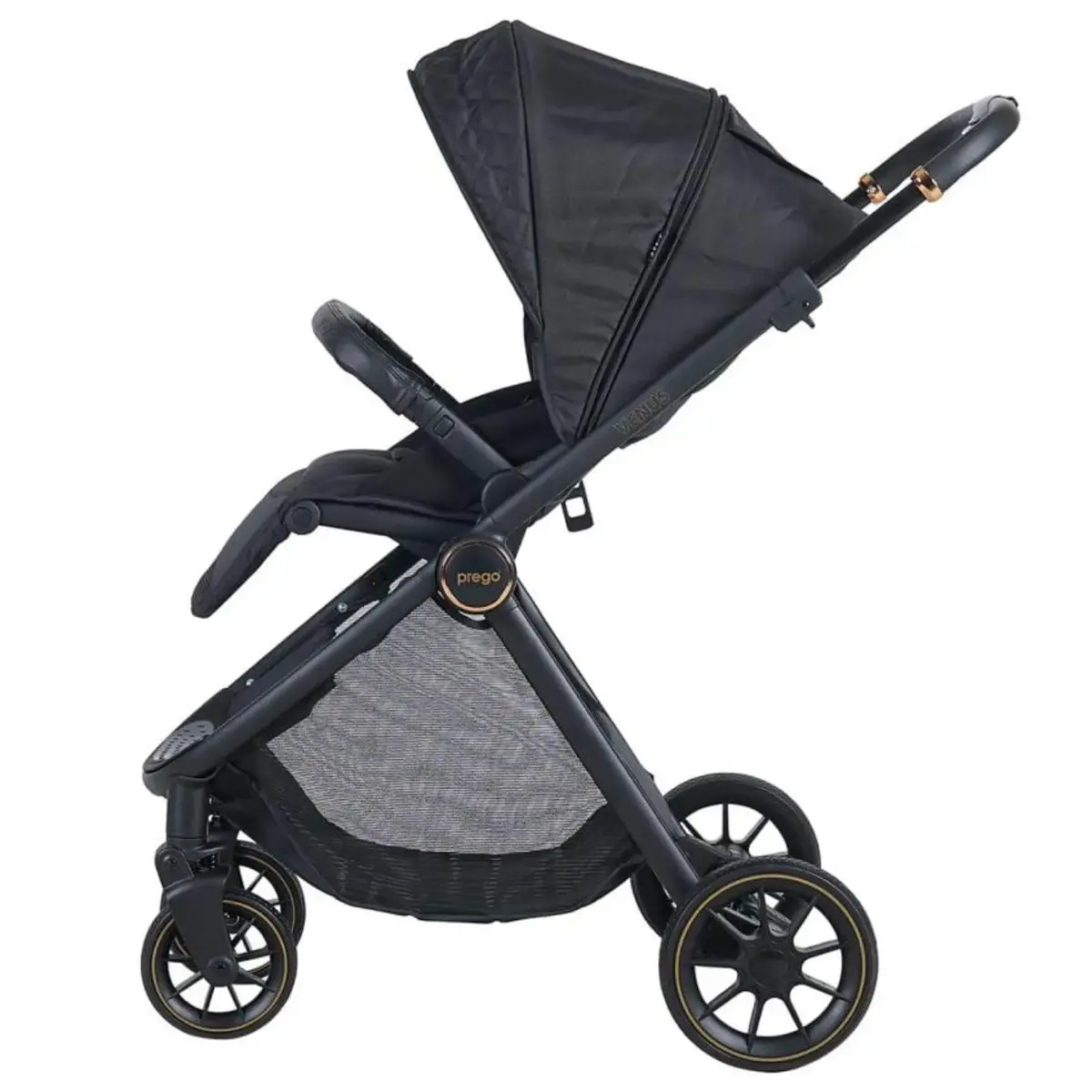 Prego 2028 Venüs Travel Sistem Bebek Arabası Siyah