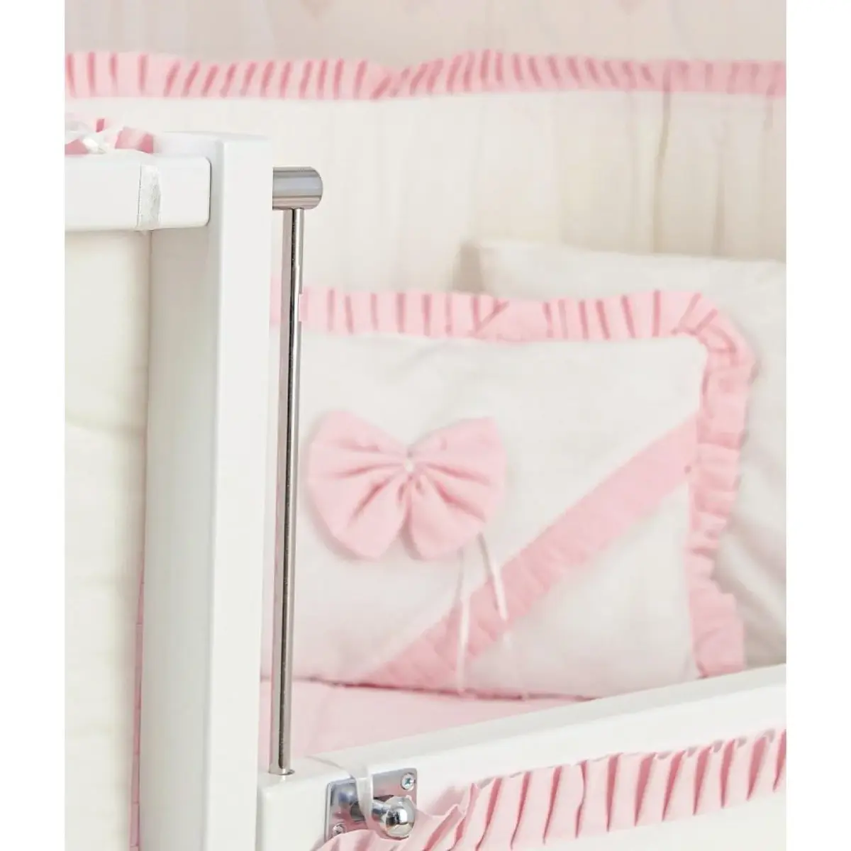Meltem Smart Bambino Beşik 70x110 cm Beyaz Pudra