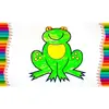 Boyama Kitabı Kurbağa