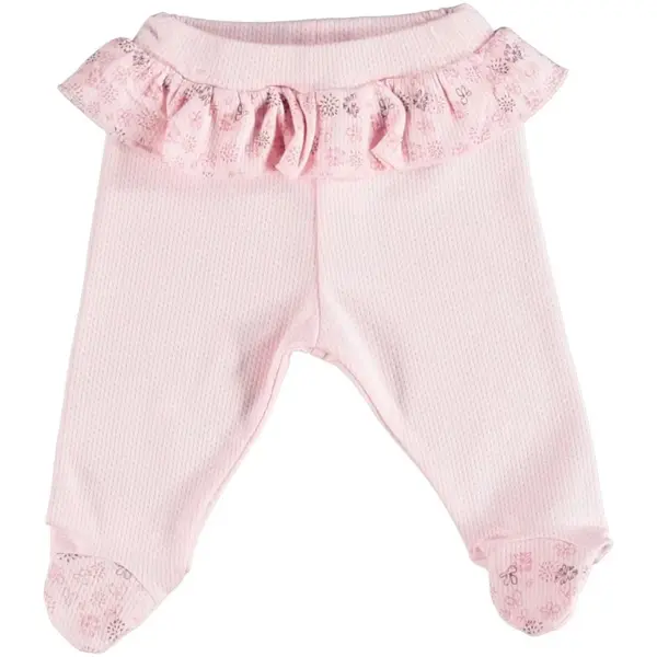 Bibaby Tek Alt Patikli Pink Clover Pembe