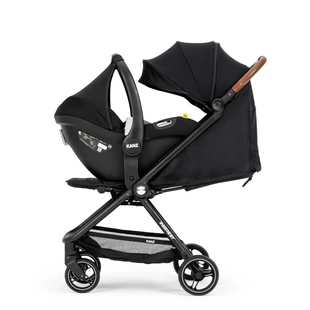 Kanz İnstreet Travel Sistem Bebek Arabası Black