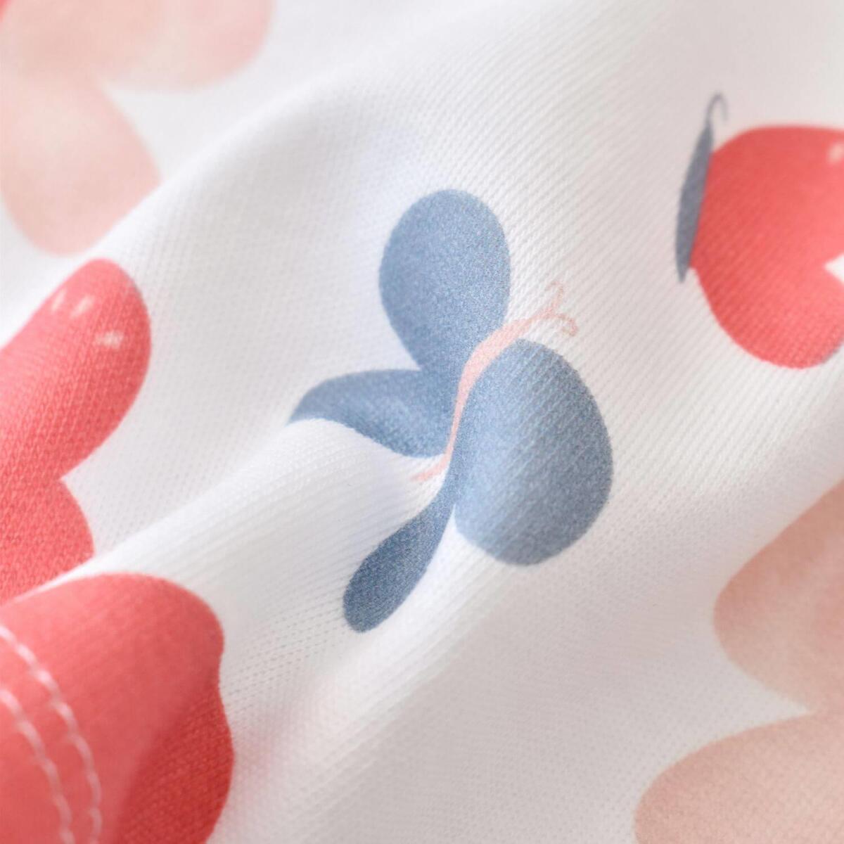 Bibaby Organik Sweatshirt Wild Flowers Coral
