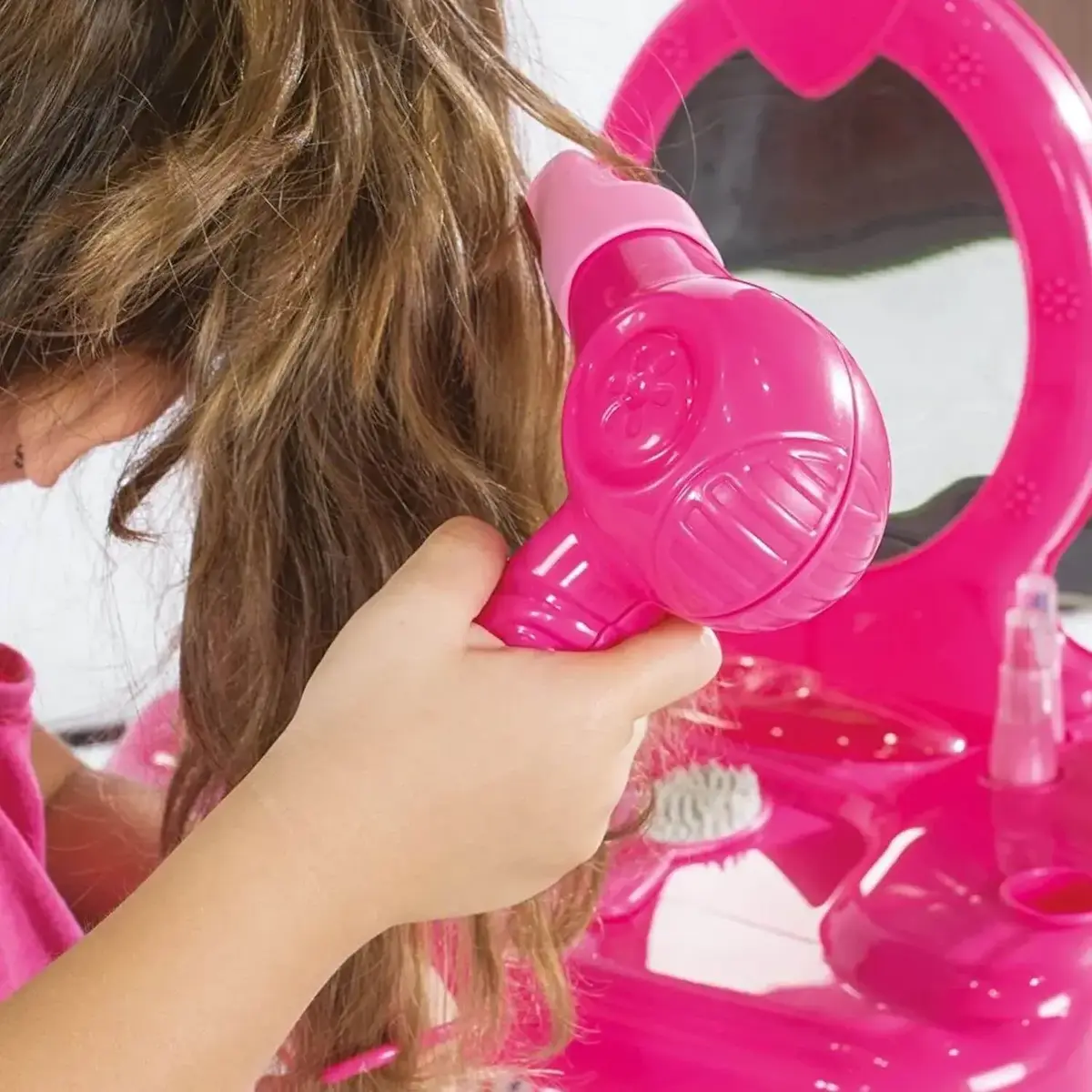 Dolu Barbie Ayaklı Makyaj Masa Sandalye Seti