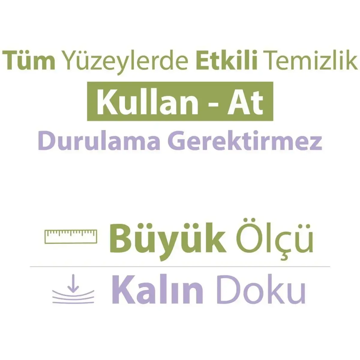 Baby Turco Doğadan Yüzey Temizlik Havlusu 100lü