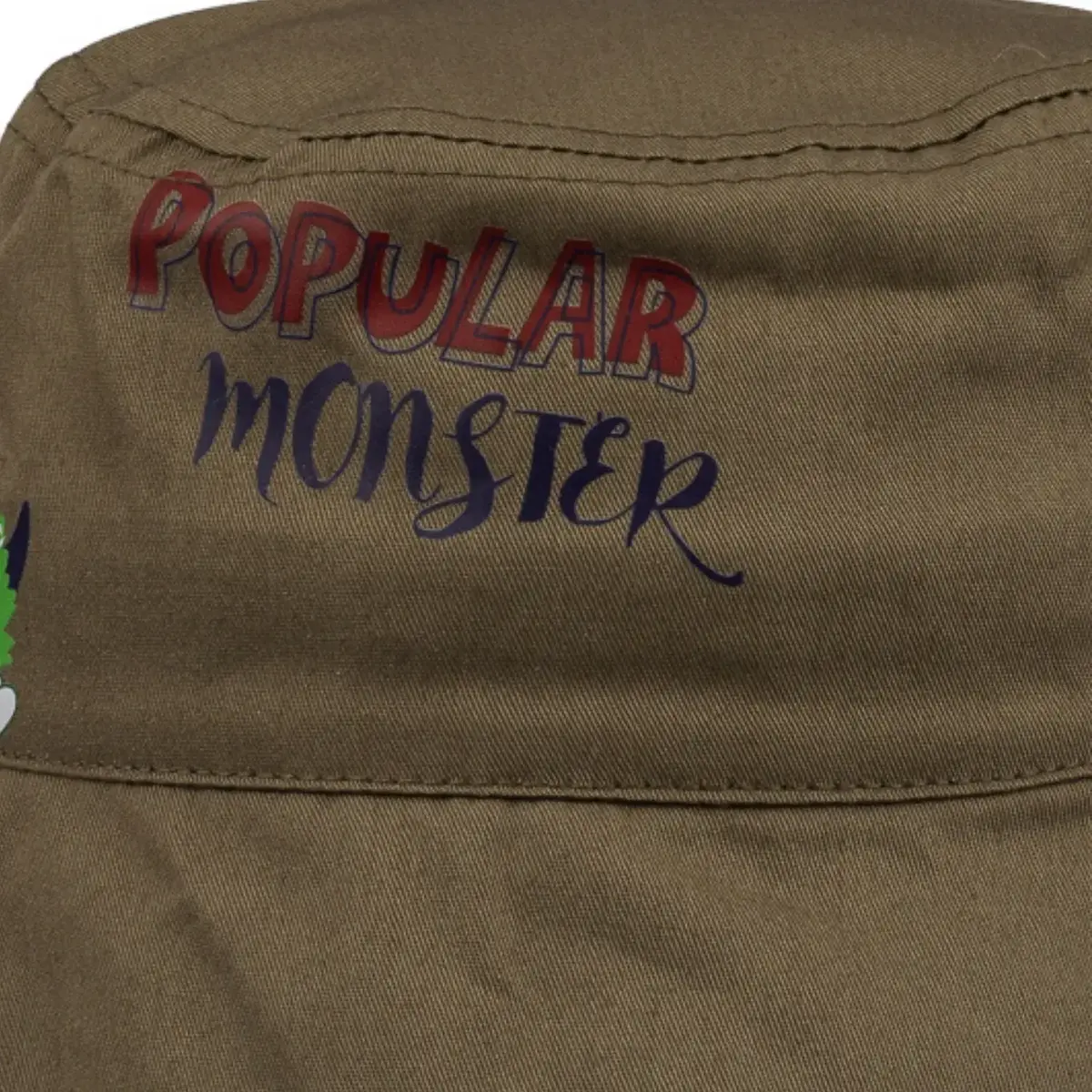 Kitti Şapka Fötr Monster 1-3Yaş Haki Asortili