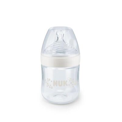 Nuk Silikon Emzikli Nature Sense PP Biberon 150 ml Mavi