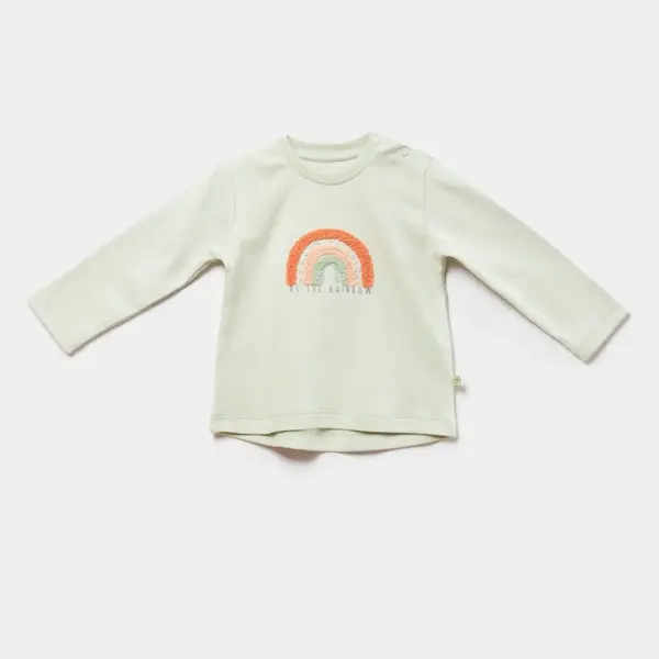 Bibaby Sweat Biorganik Tiny Birds Ekru Yeşil
