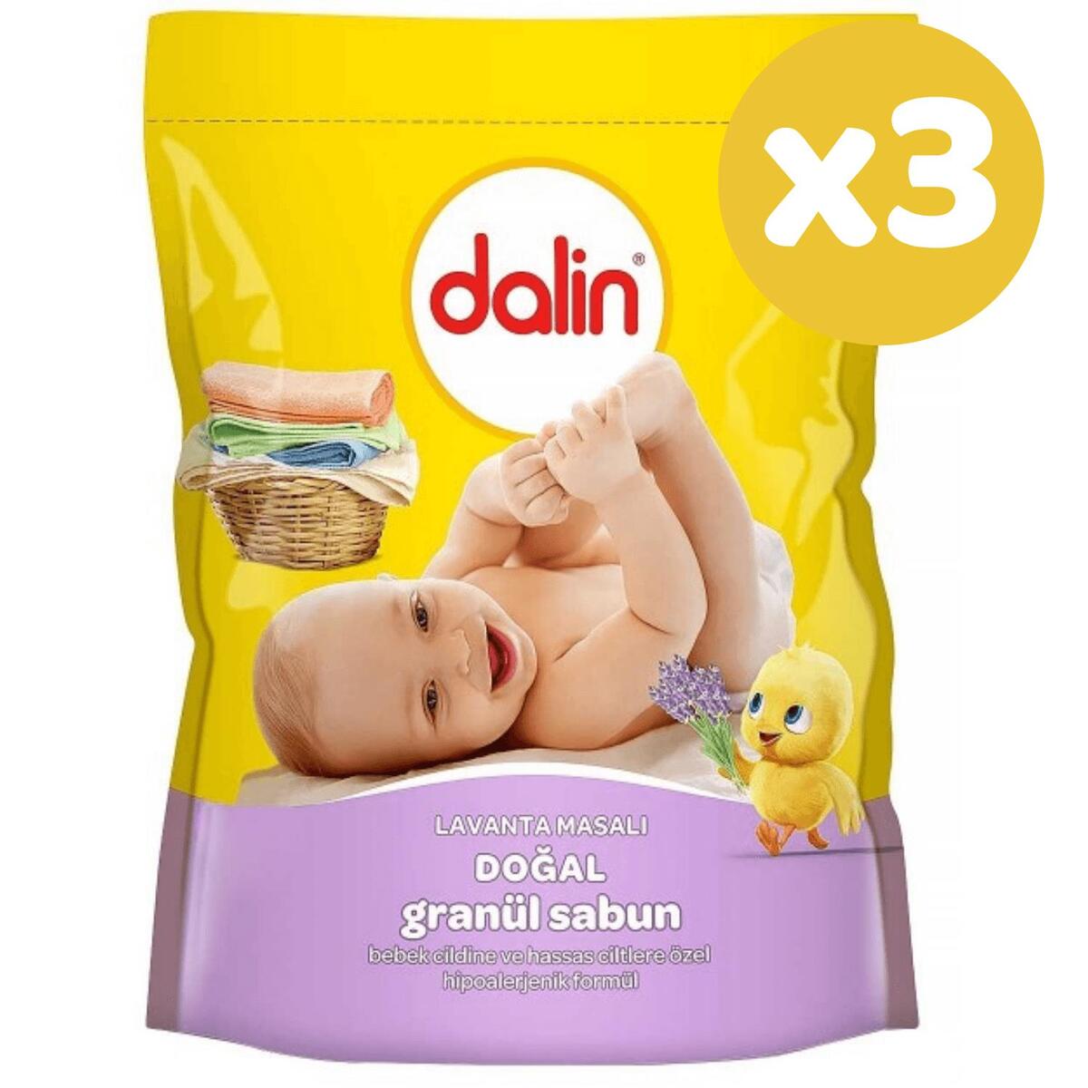 Dalin Granül Sabun Lavanta Kokulu 500 gr x 3 Adet