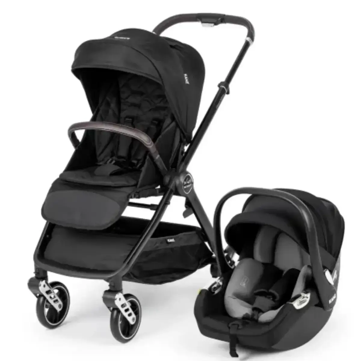 Kanz X-Go Ultimate Travel Sistem Bebek Arabası Silver Siyah