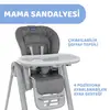 Chicco Polly Magic Fonksiyonel Mama Sandalyesi Dark Grey