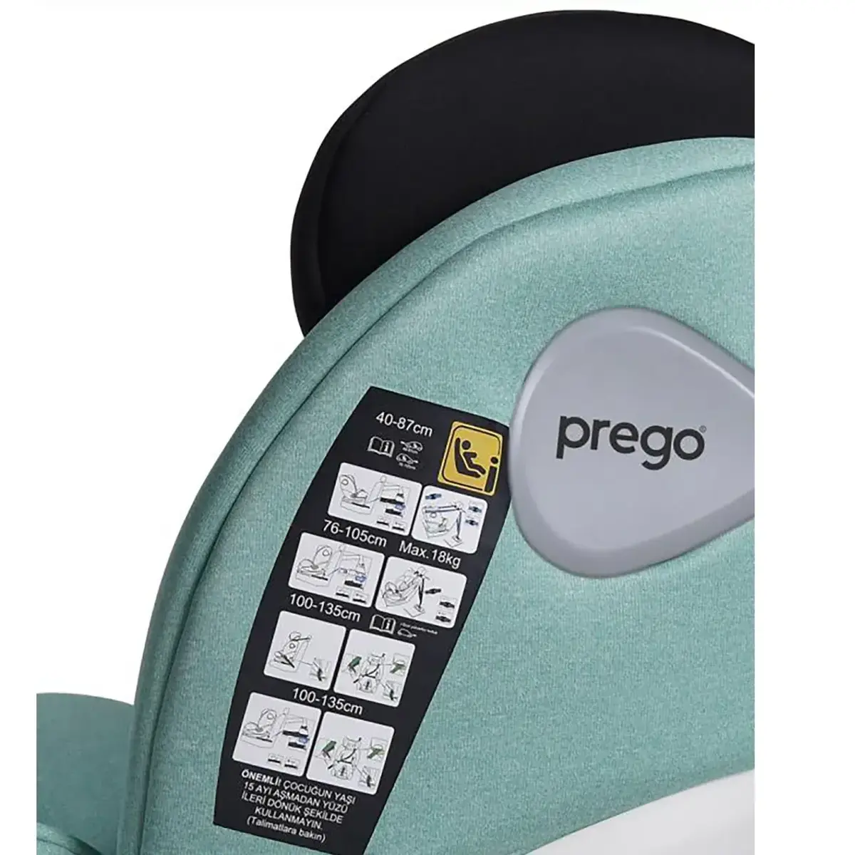 Prego Q9000 Cosmofix I-Size Oto Koltuğu 0-36 Kg Yeşil