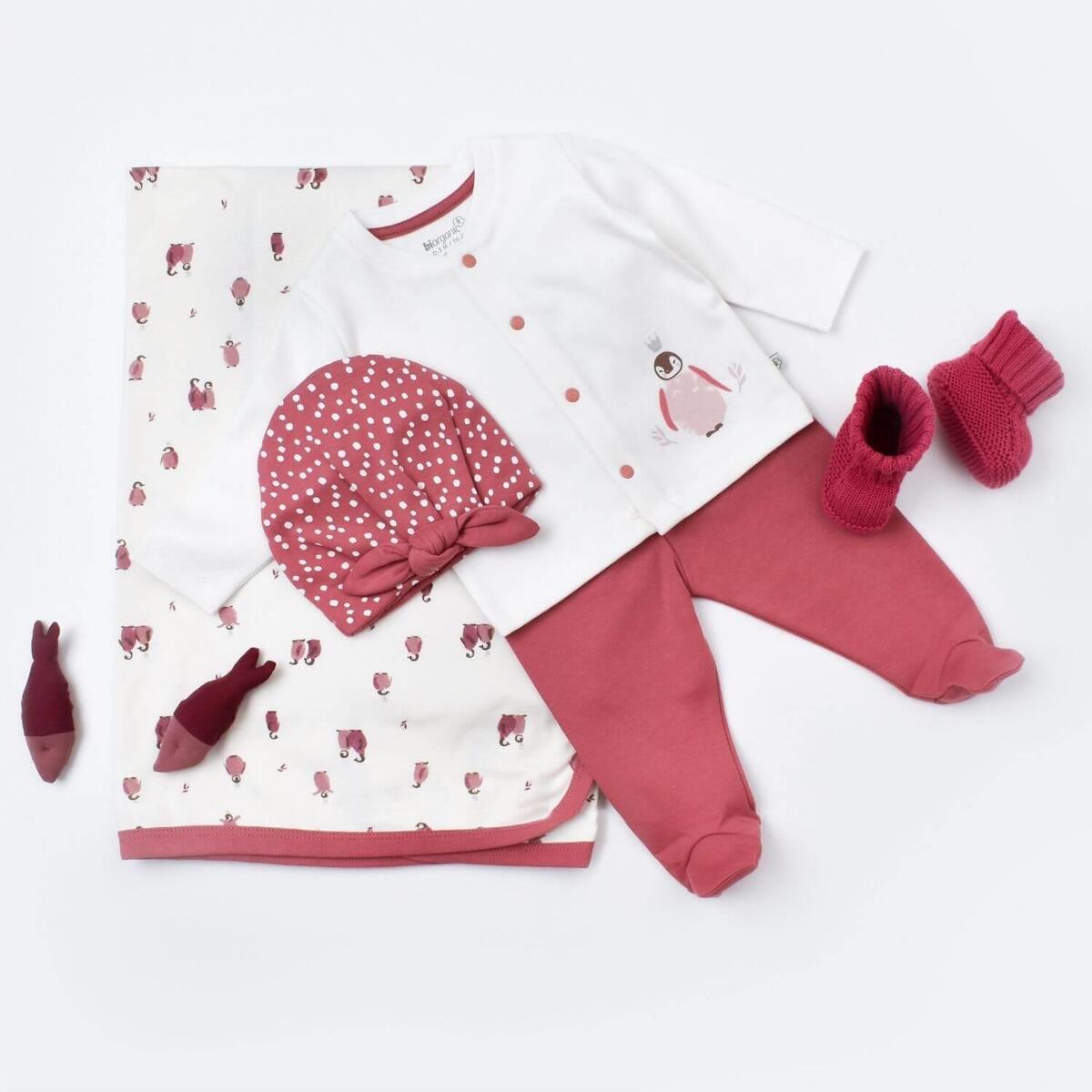 Bibaby Organik Tulum Takımı Tüllü Little Love Rose Dry