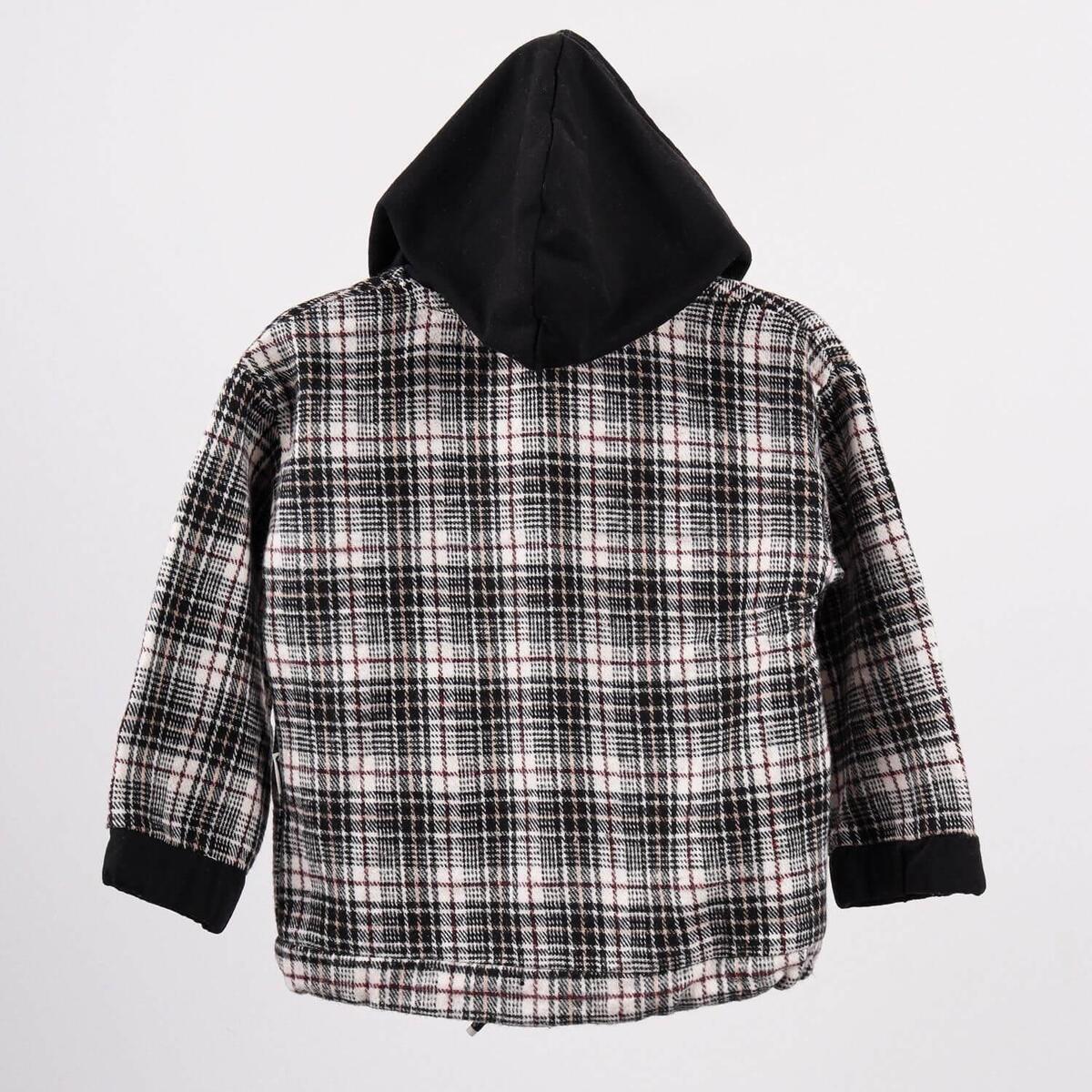 Overdo Sweatshirt Ayıcıklı Ekoseli Siyah