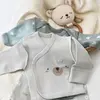 Bibaby Organik Zıbın Takımı Hug Me Bear Prematüre Kar Melanj