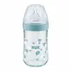 Nuk Silikon Emzikli Nature Sense Cam Biberon 240 ml Yeşil