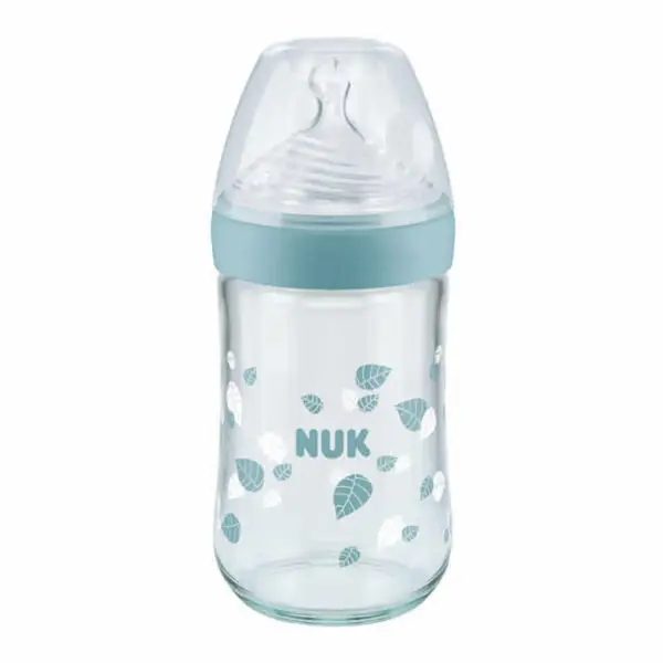 Nuk Silikon Emzikli Nature Sense Cam Biberon 240 ml Yeşil