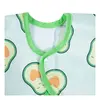 Babyjem Baskılı BLW Kollu Mama Önlüğü Avokado Desenli