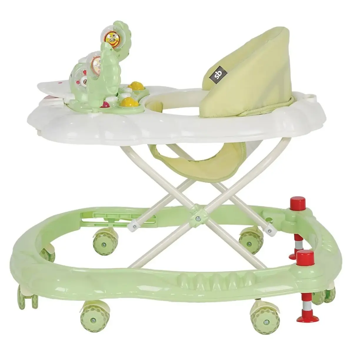 Sunny Baby 9223 Vak Vak Yürüteç Silikon Teker Yeşil