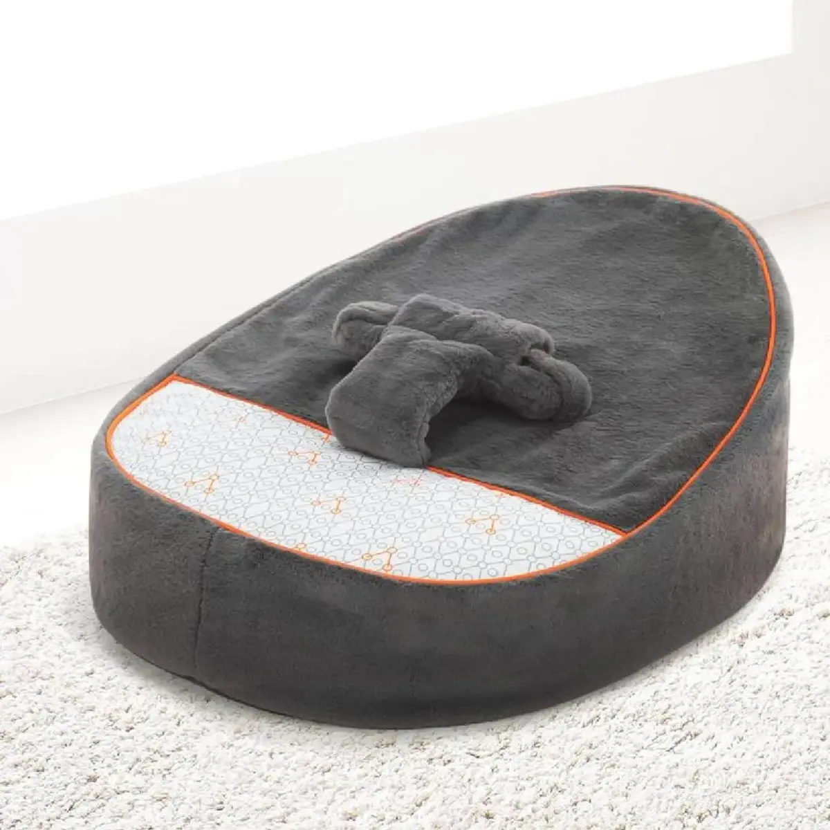 Gezenbebe Comfy Dolgulu Bebek Pufu Charcoal Gezenbebe Comfy Dolgulu Bebek Pufu Charcoal