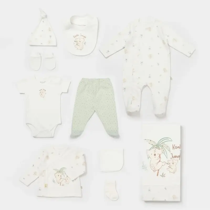 Bibaby Organik Hastane Çıkışı 10lu Koala Jungle Mint