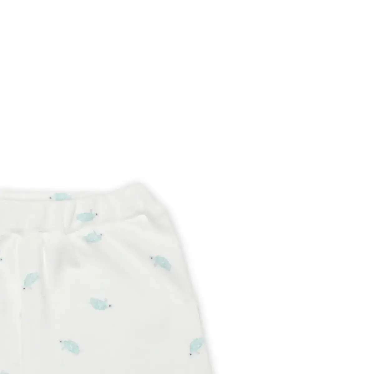 Bistyle Pantolon Patikli Hello World Mint - Ekru