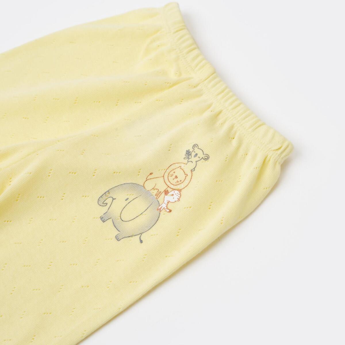 Bibaby Pantolon Patikli Hello Safari Limon