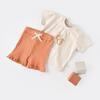 Bibaby Organik 2li Takım Şortlu Summer Fruit Light Cream - Caramel