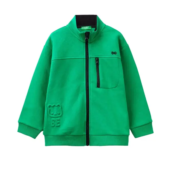 Benetton Sweatshirt Cepli Yeşil