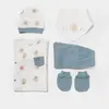 Bibaby Organik Hastane Çıkışı 5li Brave Lion Ekru - Turkuaz