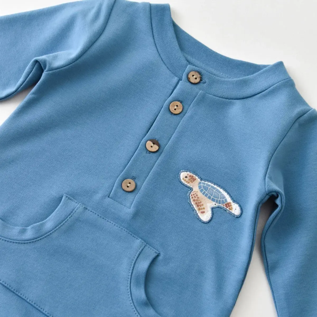 Bibaby Organik Tulum Patiksiz Caretta In Live İndigo