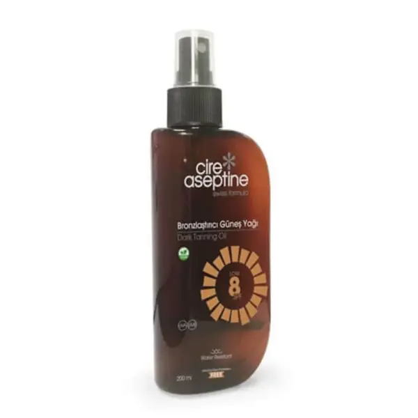 Cire Aseptine Bronzlaştırıcı Güneş Yağı 8 SPF 200 ml