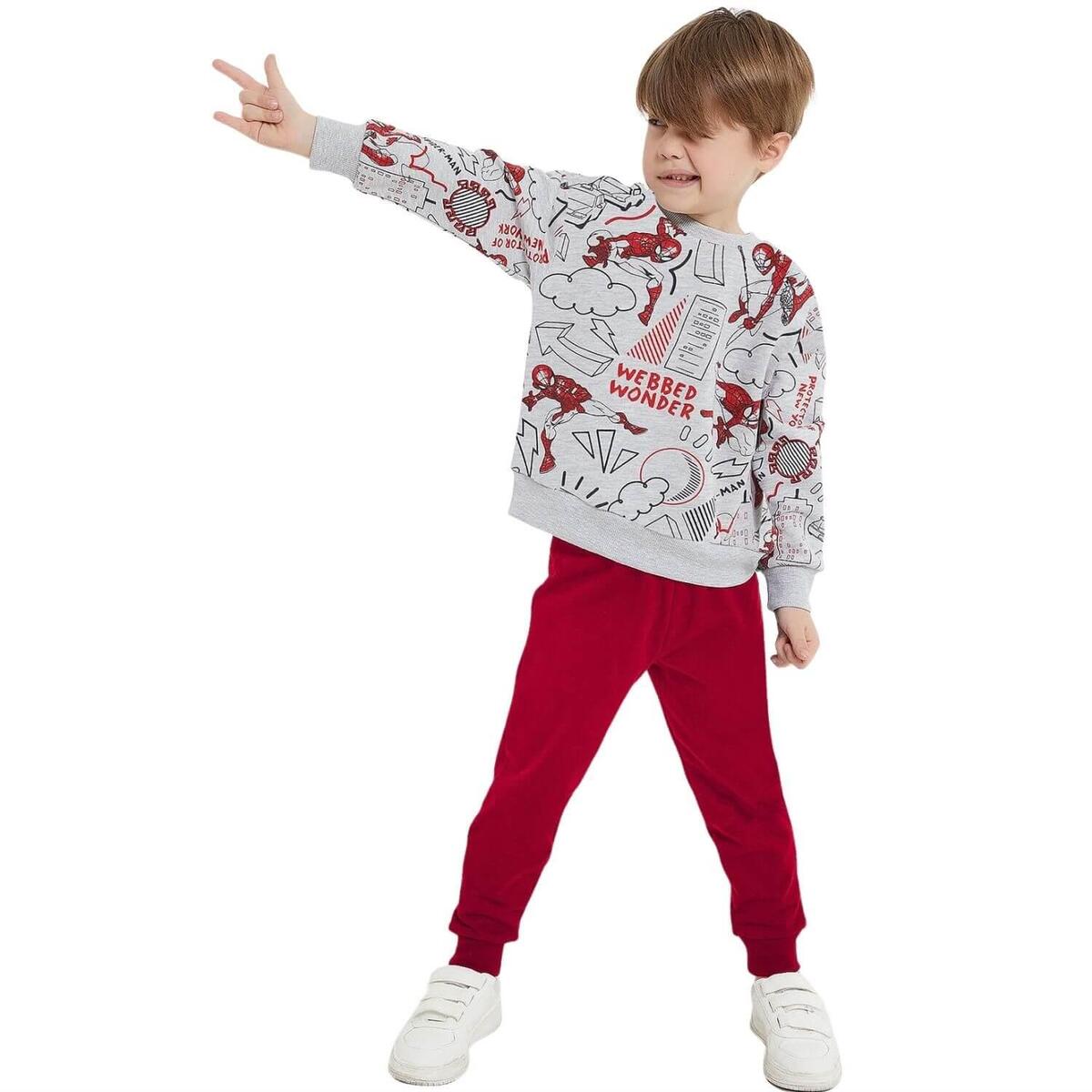 Spider Man Eşofman Takımı Melanj