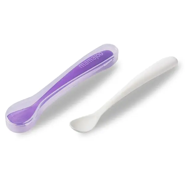 Mamajoo Beslenme Kaşığı ve Saklama Kutusu Mor