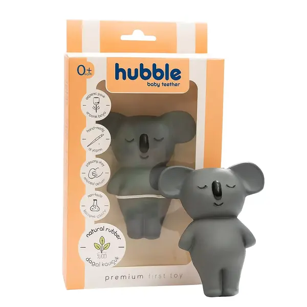 Hubble Doğal Bebek Diş Kaşıyıcı Ve Oyuncağı Koala