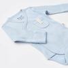 Bibaby Organik Body Kruvaze Eldivenli Soft Modal Mavi