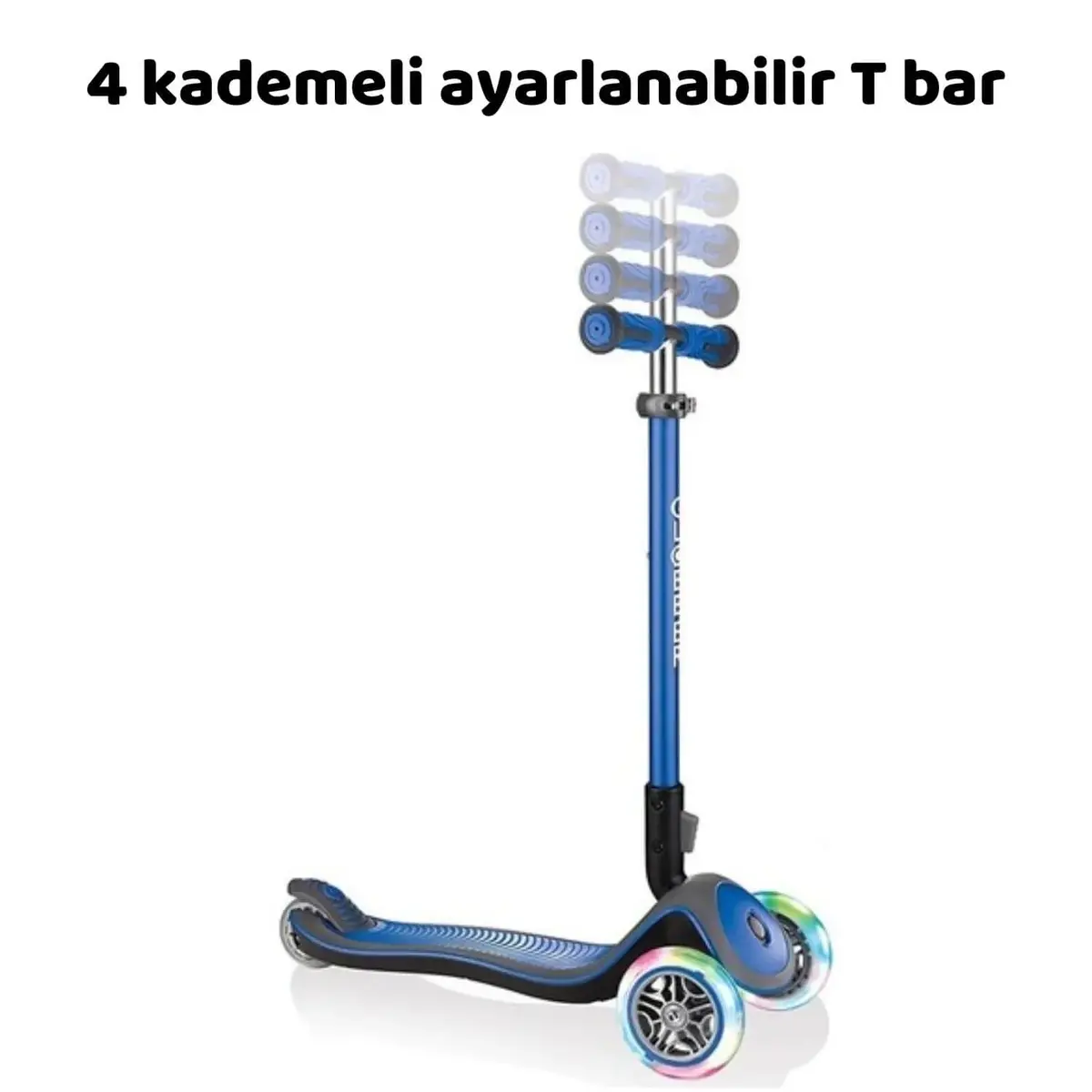 Globber Elite Deluxe Işıklı Scooter Lacivert