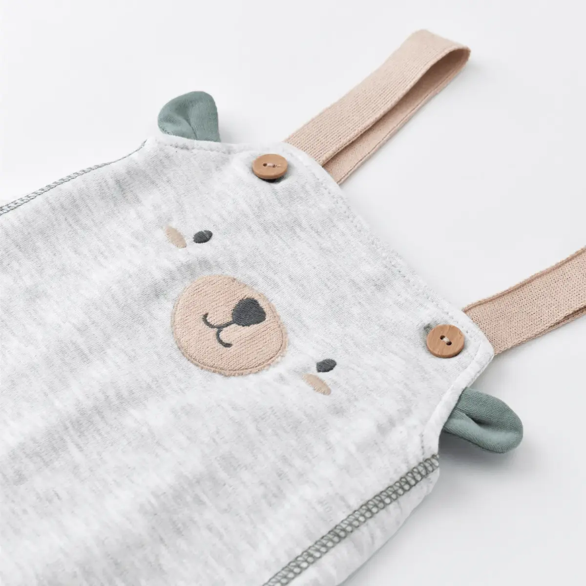 Bibaby Organik Salopet Hug Me Bear Kar Melanj